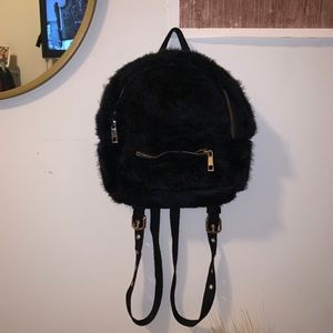 Furry Mini Backpack